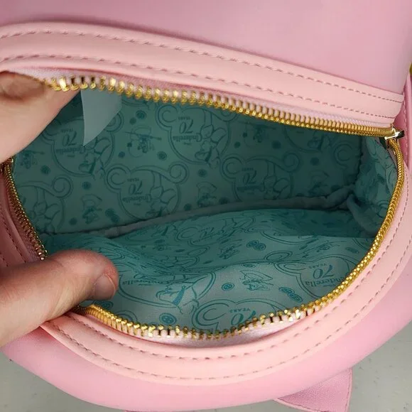 Loungefly Disney Cinderella 70th Anniversary Pink Dress Mini Backpack - Picture 7 of 14